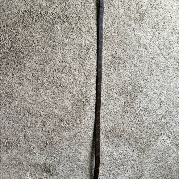 LV Brown Monogram Belt with Gold Buckle - Picture 7 of 9